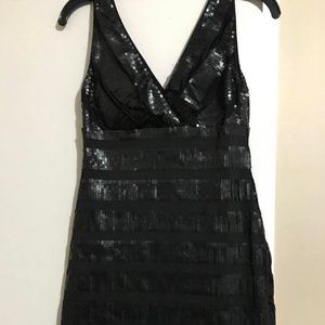 As U Wish Sparkling Mini Evening Dress Colour Black Size M